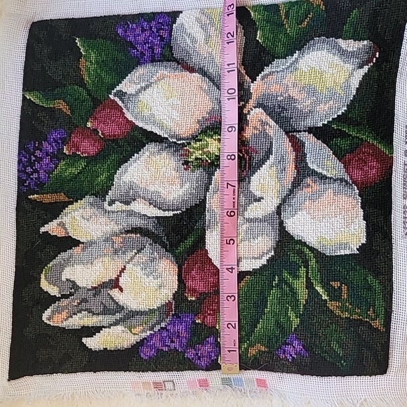 Magnolia Needlepoint Tapistry - Picture 4 of 5